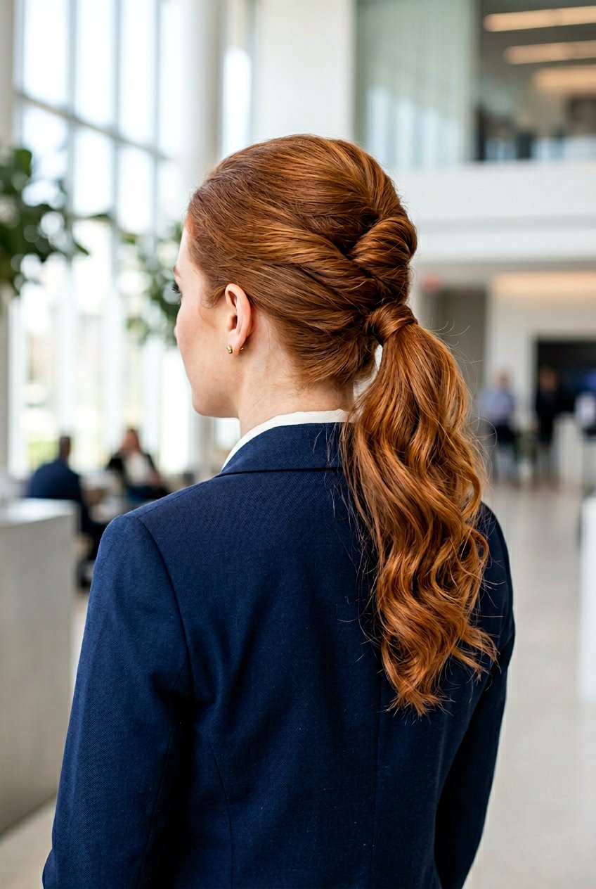 French Twist Ponytail - 20 corporate ponytail hairstyle - 20 corporate ponytail hairstyle