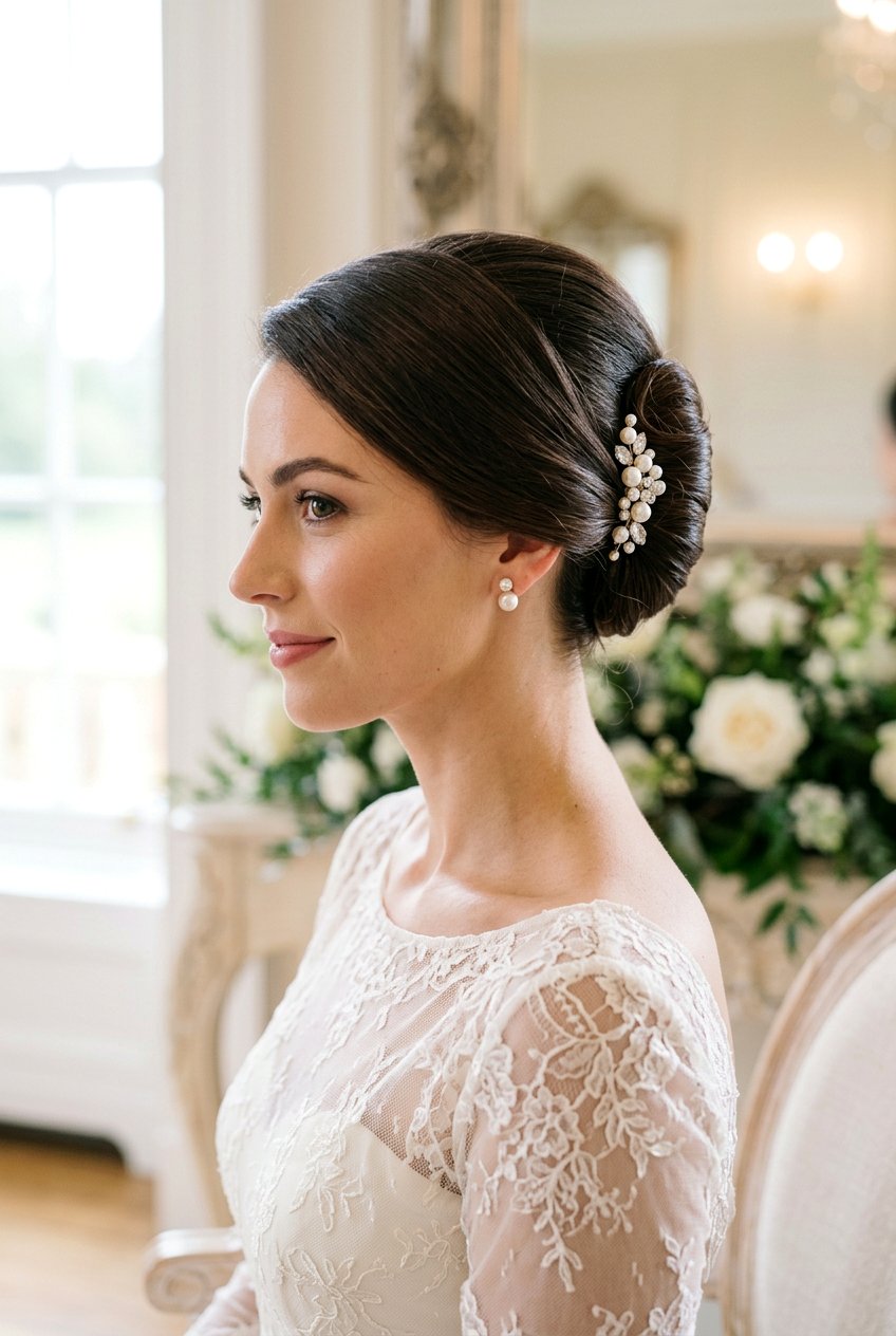 French Twist Side Bun - 20 formal wedding guest side bun - 20 formal wedding guest side bun