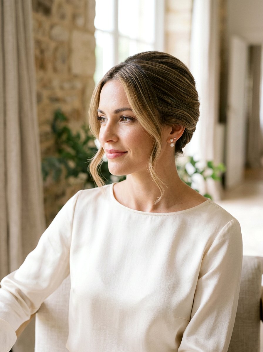 French Twist Updo - 20 date night hairstyle for mature women - 20 date night hairstyle for mature women