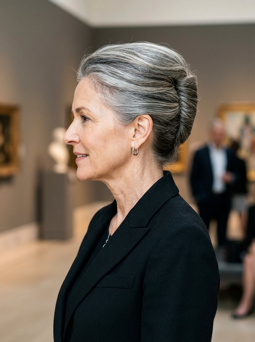 French Twist Updo - 20 interview hairstyle for mature women - 20 interview hairstyle for mature women