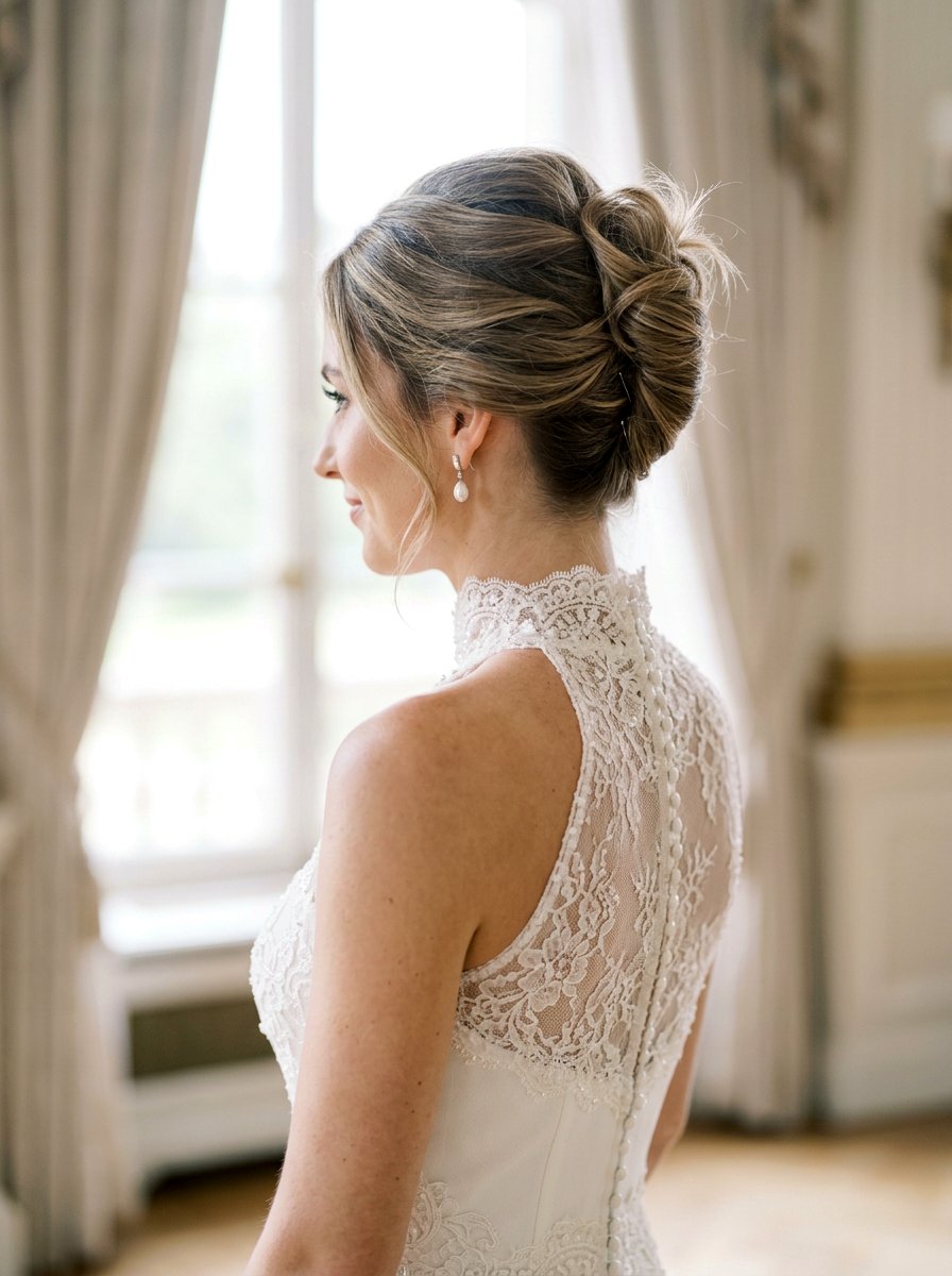 French Twist Updo - 20 wedding hairstyles for elopement - 20 wedding hairstyles for elopement
