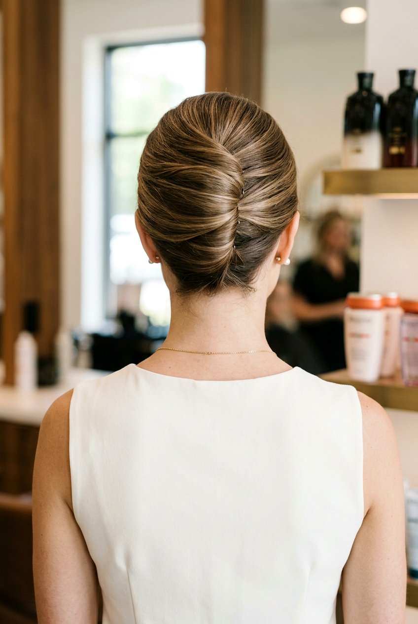 French Twist Updo - 20 easy hairstyles for mornings - 20 easy hairstyles for mornings