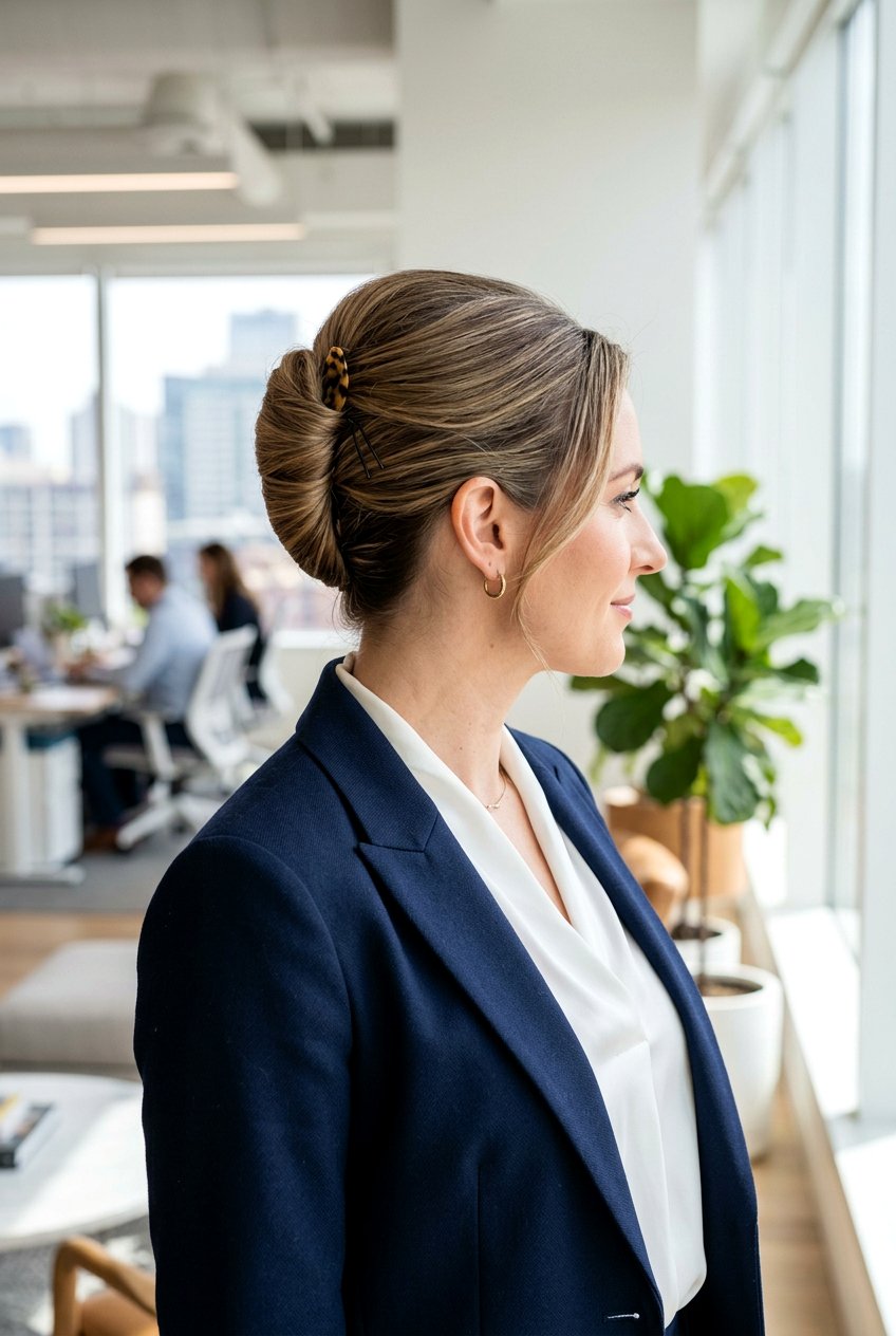 French Twist Updo For Humidity - 20 work hairstyle for humid weather - 20 work hairstyle for humid weather