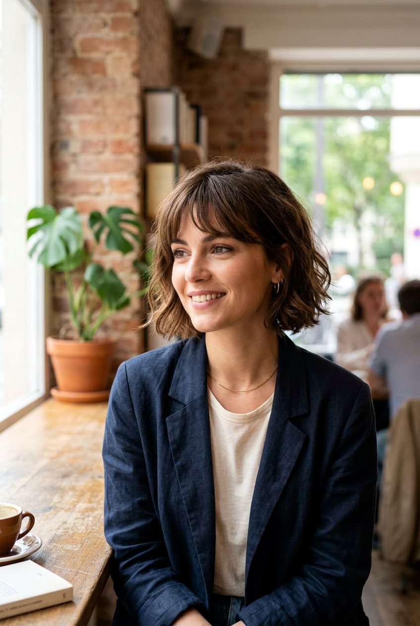 French bob with bangs - 20 short hairstyles with bangs - 20 short hairstyles with bangs