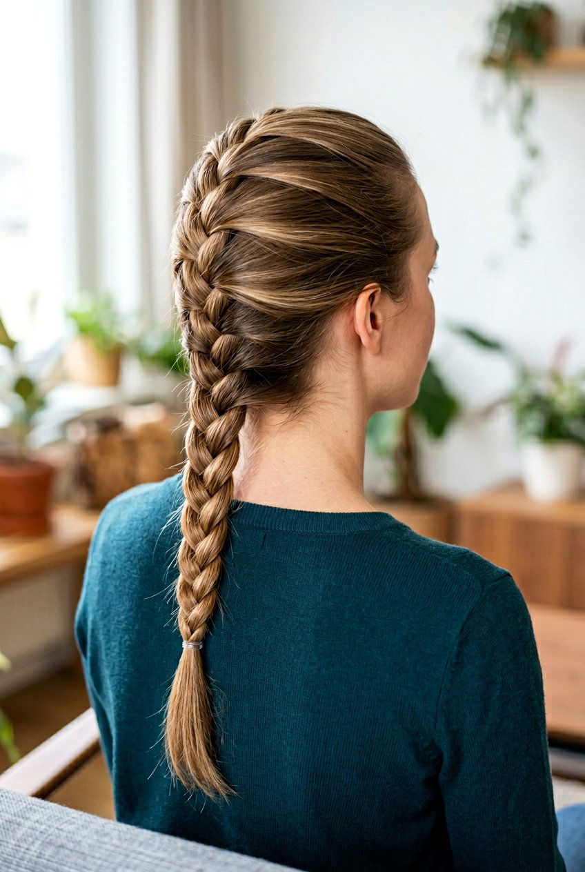 French braid - 20 quick no heat hairstyle for mornings - 20 quick no heat hairstyle for mornings