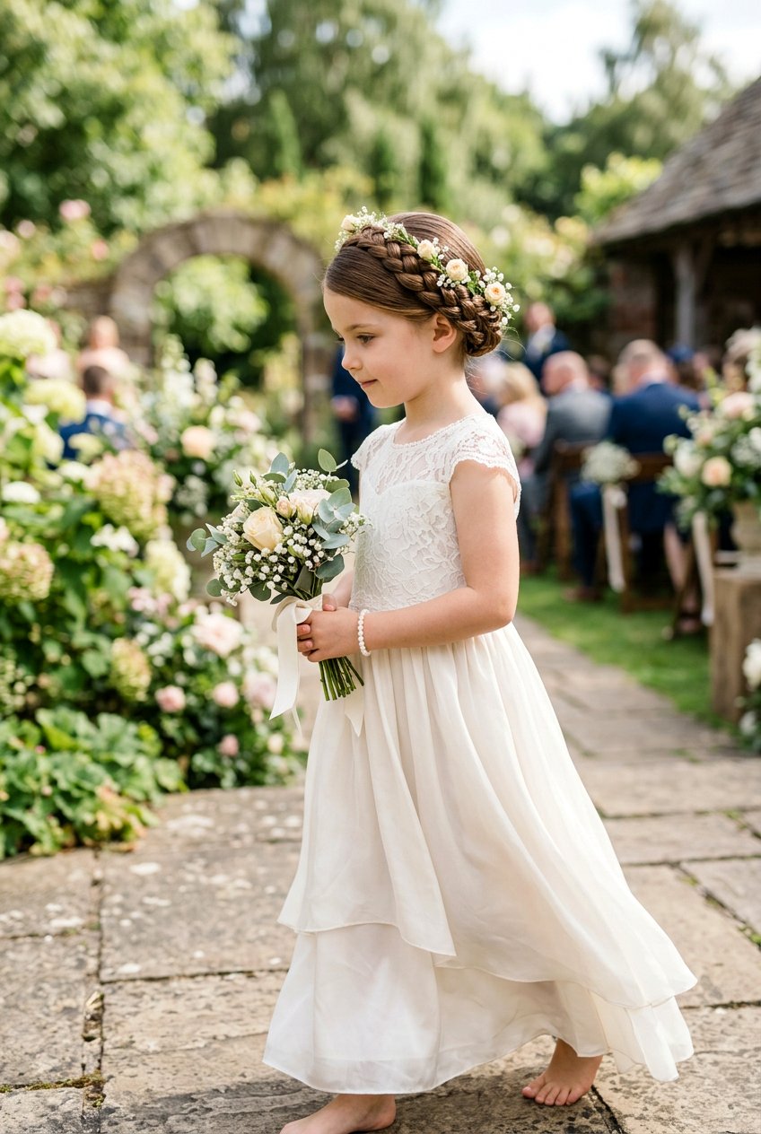 French braid crown flower girl - 20 flower girl braided crown - 20 flower girl braided crown