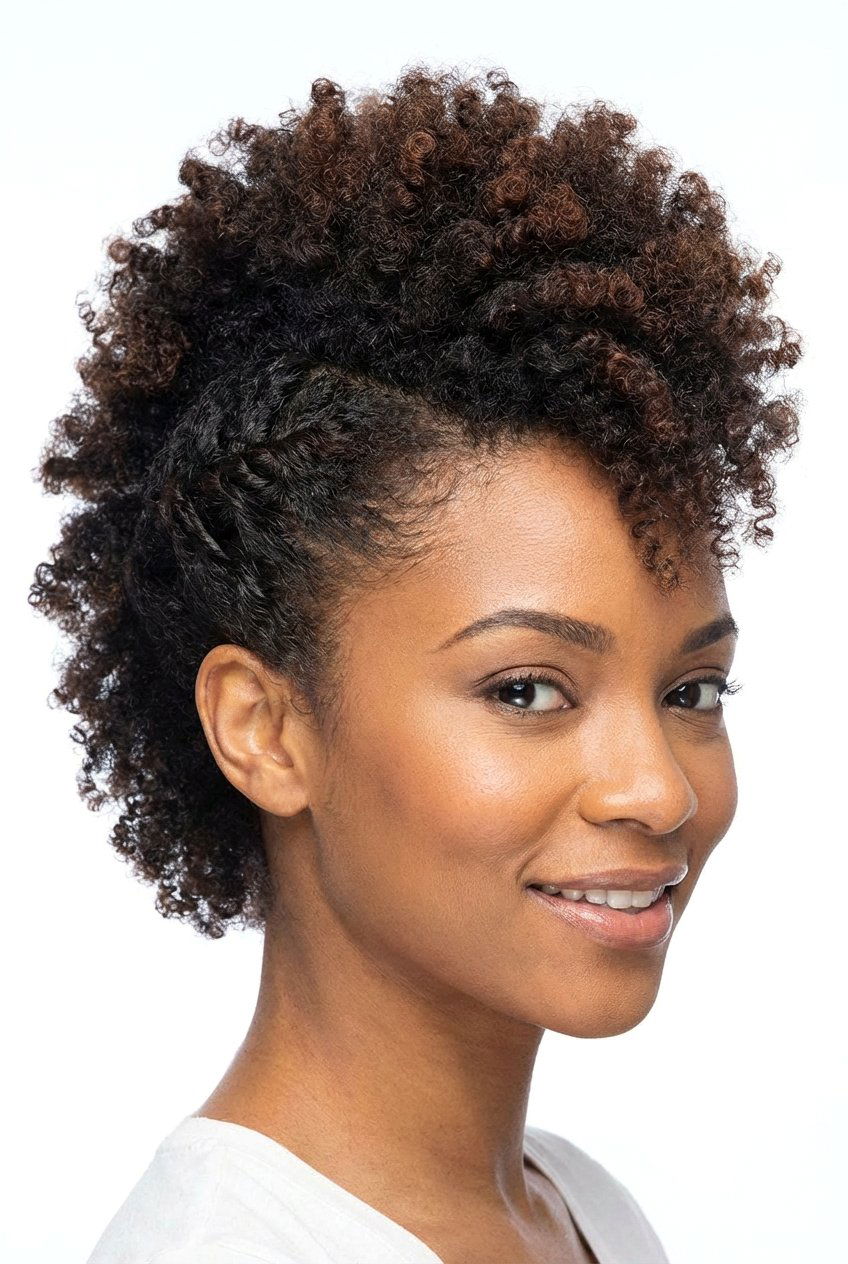 Frohawk hairstyle - 20 afro hairstyles for women - 20 afro hairstyles for women