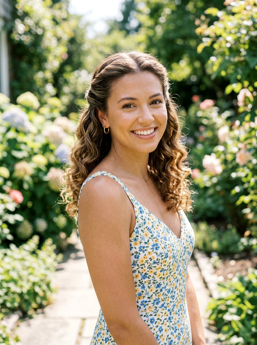 Front Twist With Open Curls - 20 recital hairstyles for curly hair - 20 recital hairstyles for curly hair