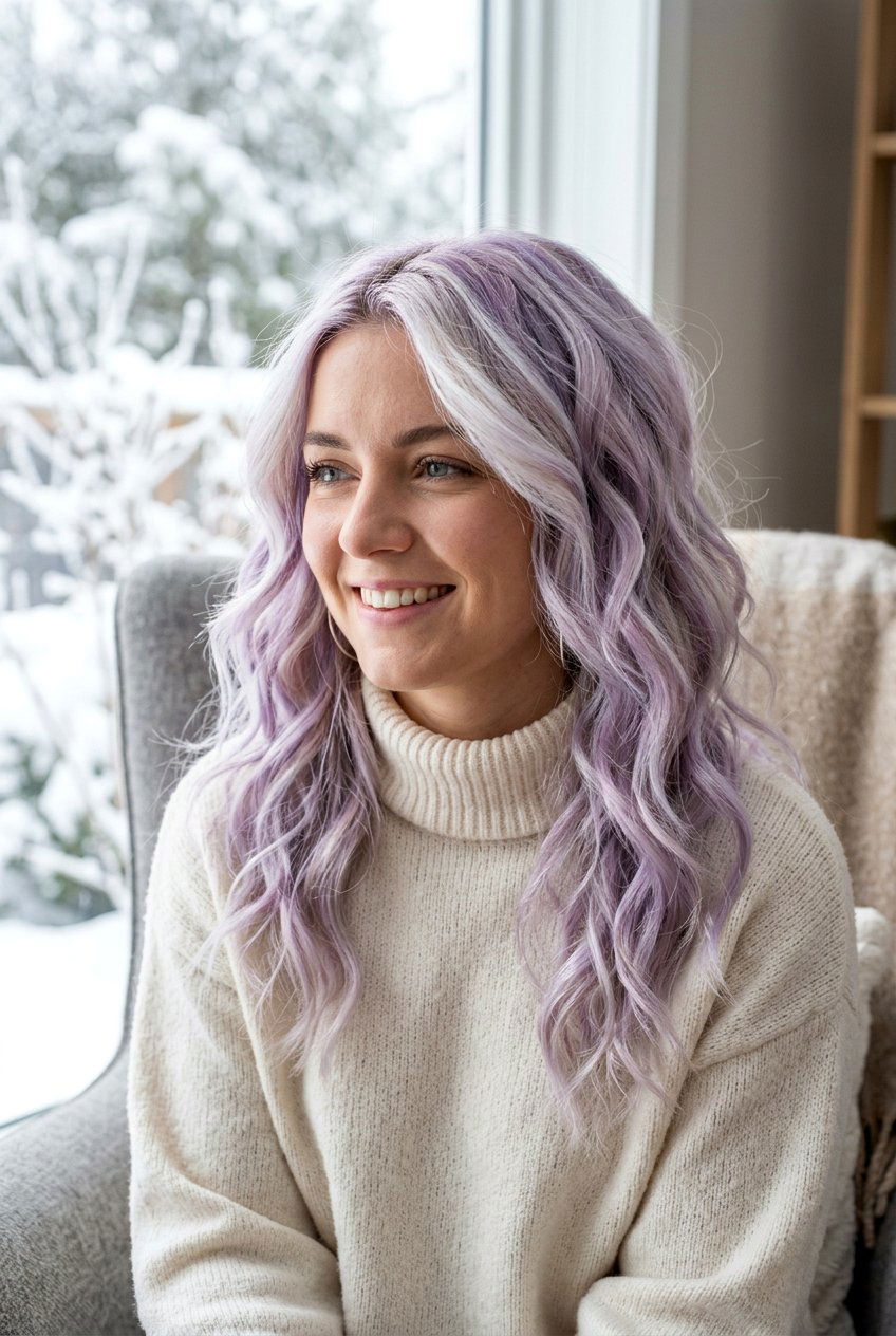 Frosted Lavender Hair - 20 lavender hair color ideas - 20 lavender hair color ideas