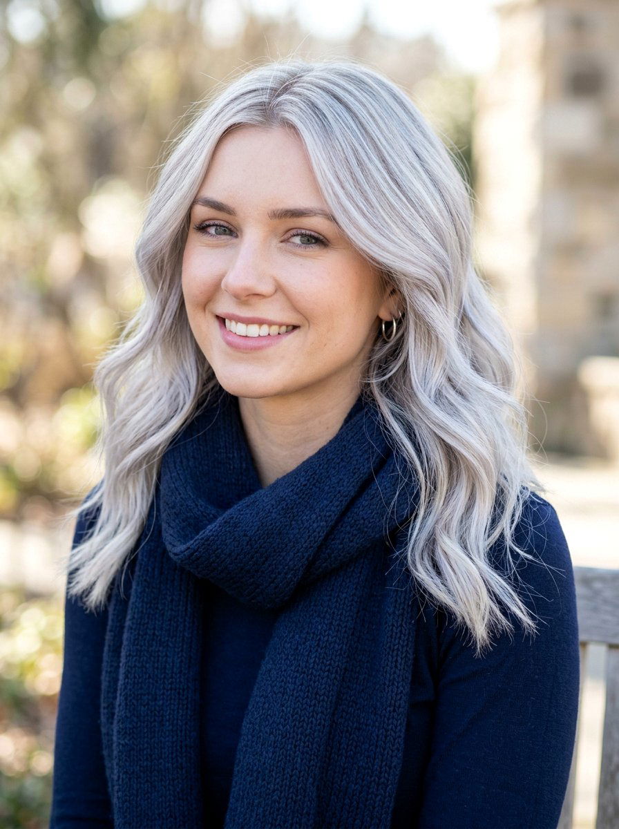 Frosted Silver Blonde - 20 winter silver blonde hair color - 20 winter silver blonde hair color