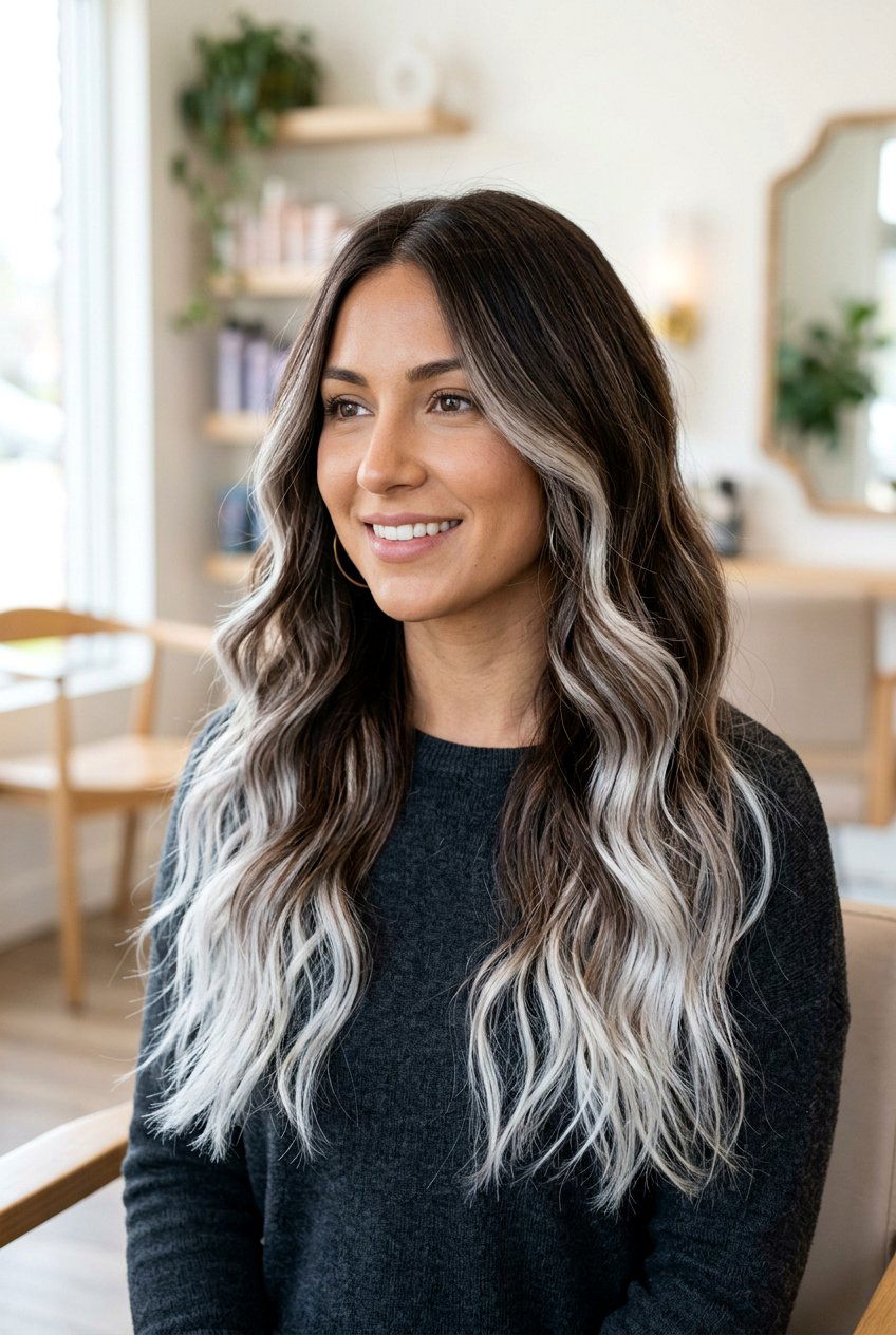 Frosted brunette hair - 20 smoky brunette hair color - 20 smoky brunette hair color