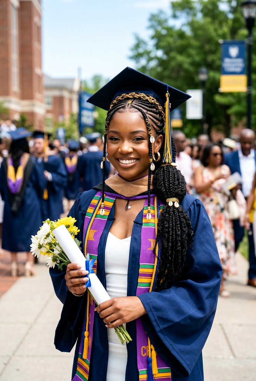 20 Stunning Graduation Braid Ponytail for Black Girls Ideas