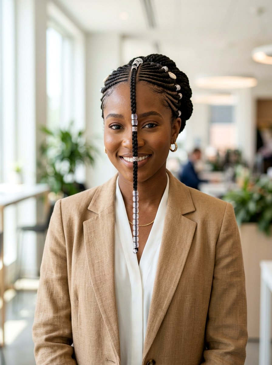 Fulani Braids - 20 office protective styles for black women - 20 office protective styles for black women