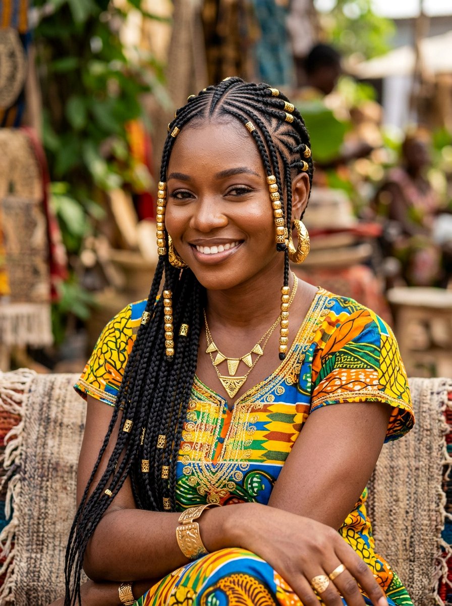 Fulani Braids - 20 summer protective styles for black women - 20 summer protective styles for black women