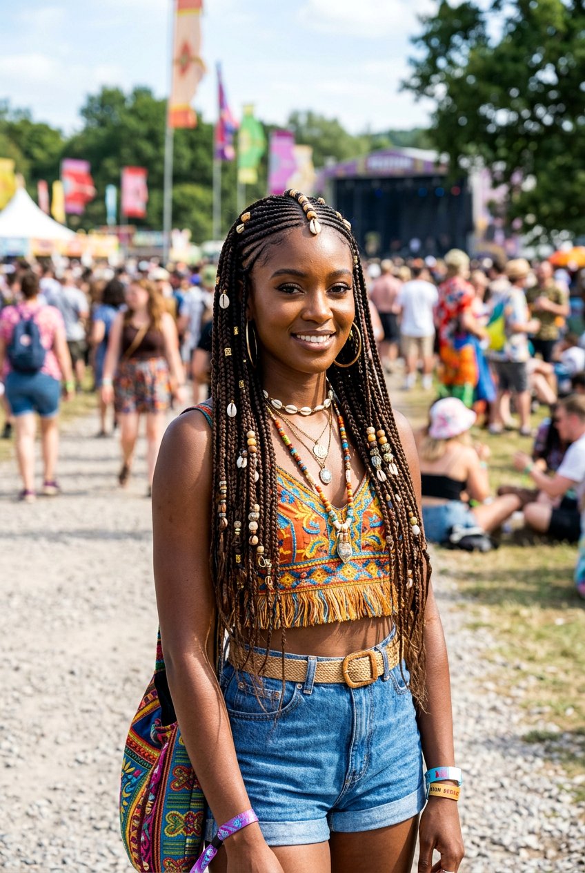 Fulani Braids - 20 vacation protective braids - 20 vacation protective braids