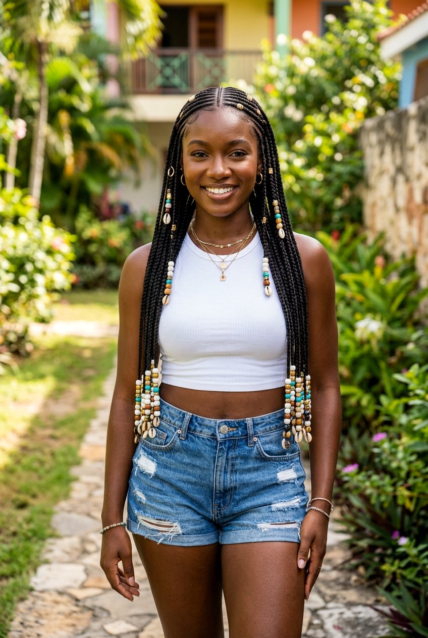 Fulani Braids - 20 black women vacation protective styles - 20 black women vacation protective styles