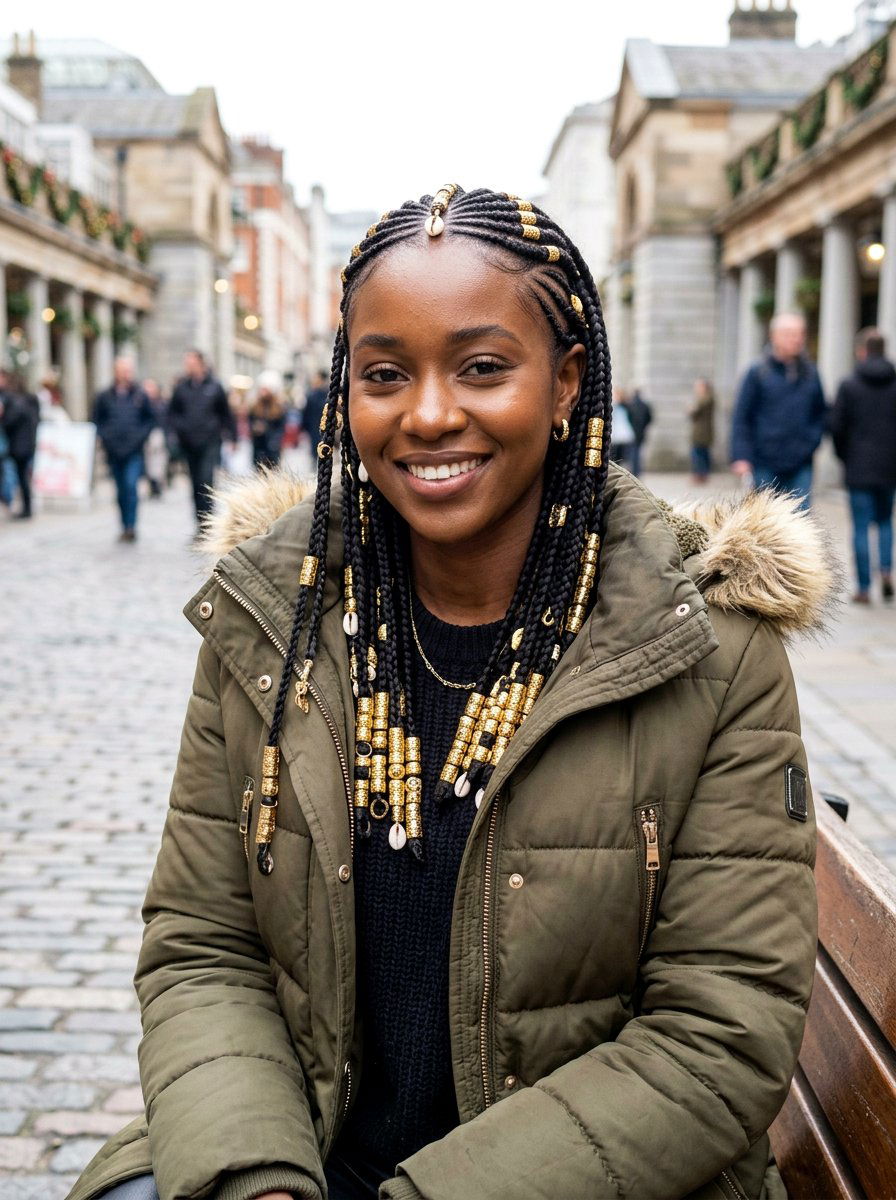 Fulani Braids Beads - 20 winter protective styles for natural hair - 20 winter protective styles for natural hair