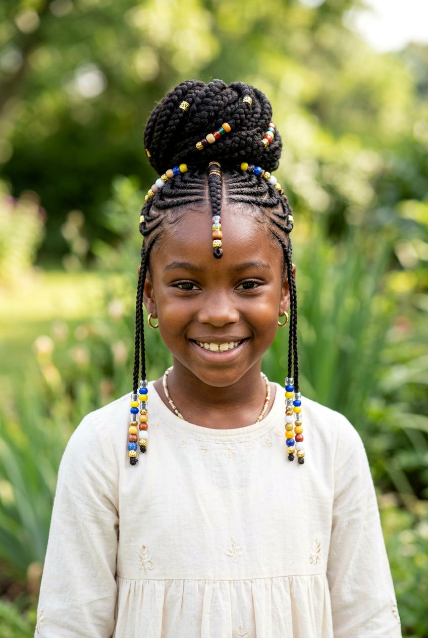 Fulani Braids Bun For Black Girls - 20 braided buns for black girls - 20 braided buns for black girls