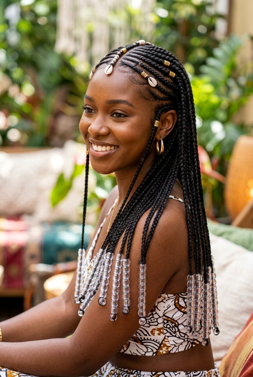 Fulani Braids Clear Beads - 20 fulani braids hairstyles - 20 fulani braids hairstyles