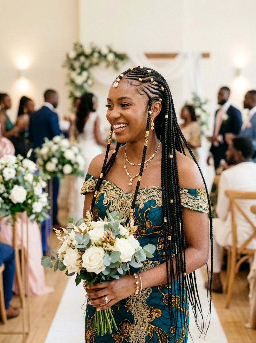 Fulani Braids For Wedding - 20 wedding hairstyles for black bridesmaids - 20 wedding hairstyles for black bridesmaids