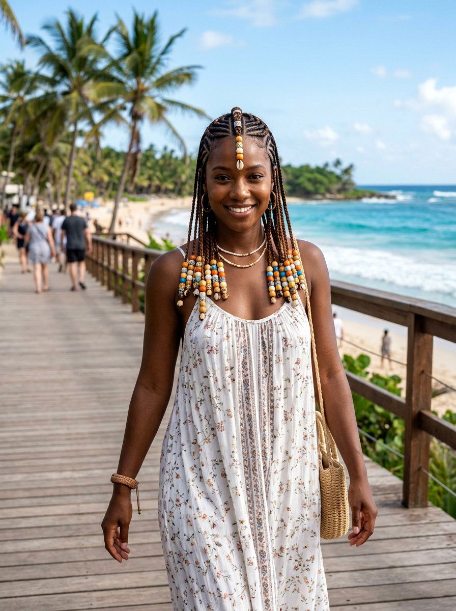 Fulani Inspired Tropical Braids - 20 tropical braid hairstyle - 20 tropical braid hairstyle