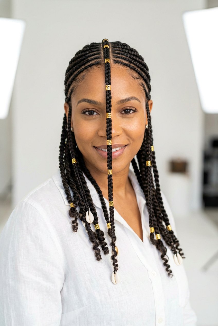 Fulani Stitch Braids - 20 stitch braids hairstyles - 20 stitch braids hairstyles