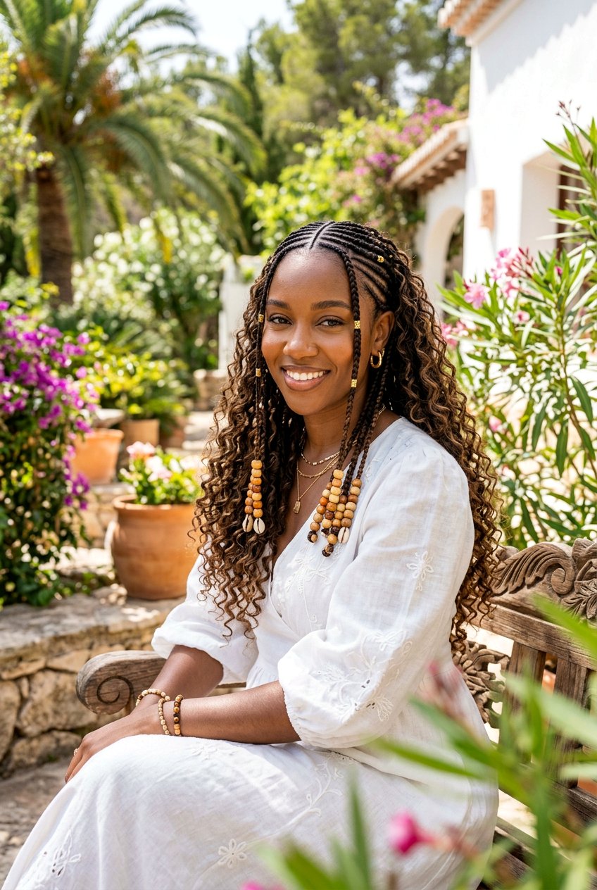 Fulani braids with beads and curls - 20 tribal braids with beads and curls - 20 tribal braids with beads and curls