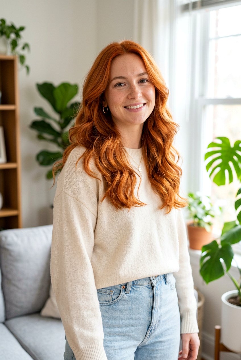 Full Apricot Copper All Over Color - 20 apricot copper hair - 20 apricot copper hair