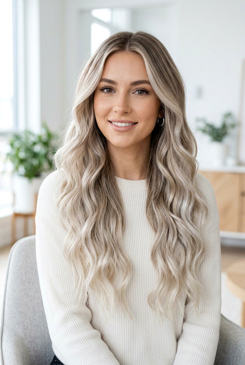 Full Head Cool Blonde Balayage - 20 salon blonde refresh ideas - 20 salon blonde refresh ideas