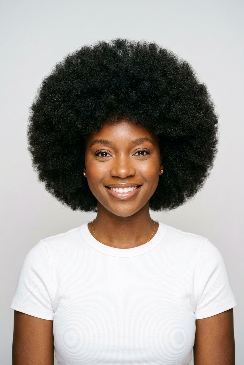 Full Round Blowout Afro - 20 blowout afro hairstyle for natural hair - 20 blowout afro hairstyle for natural hair