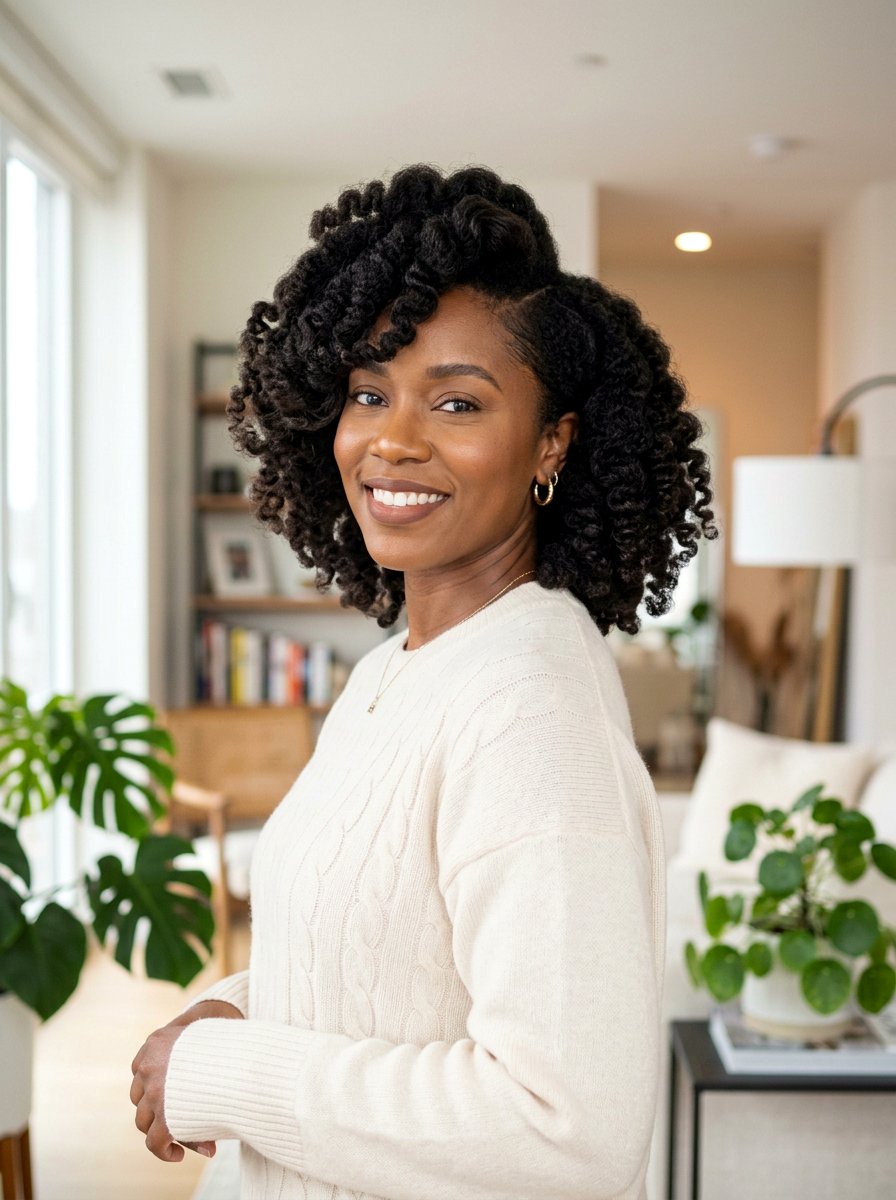 Full Swoop Bob For Natural Hair - 20 wash and go bob for natural hair - 20 wash and go bob for natural hair