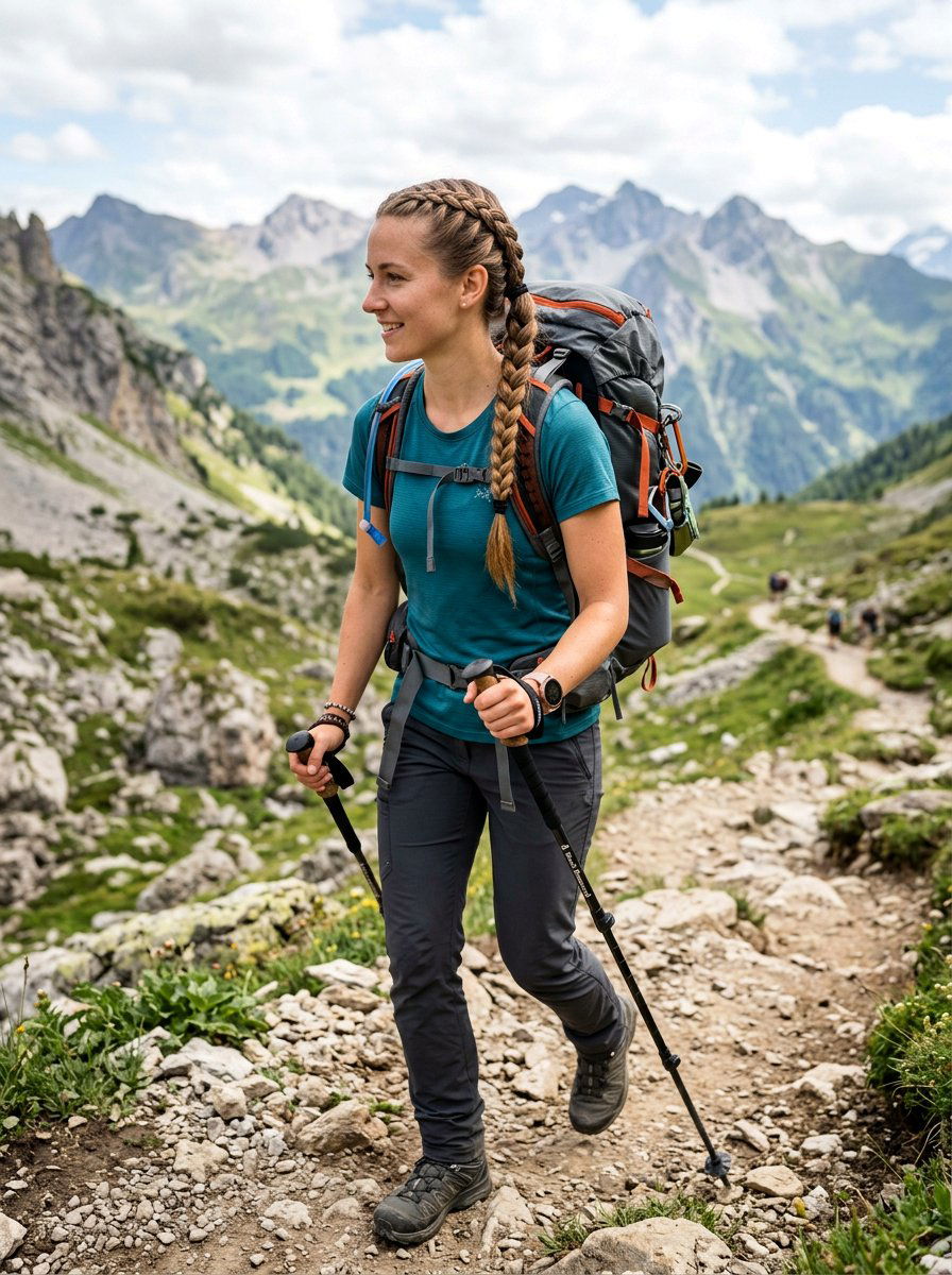 Functional Braided Travel Ponytail - 20 travel ponytail hairstyle - 20 travel ponytail hairstyle