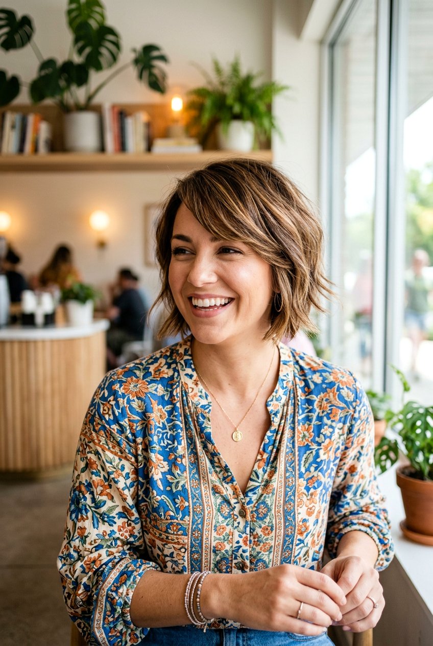 Funky Short Bob With Side Bangs - 20 bold short haircut for women - 20 bold short haircut for women