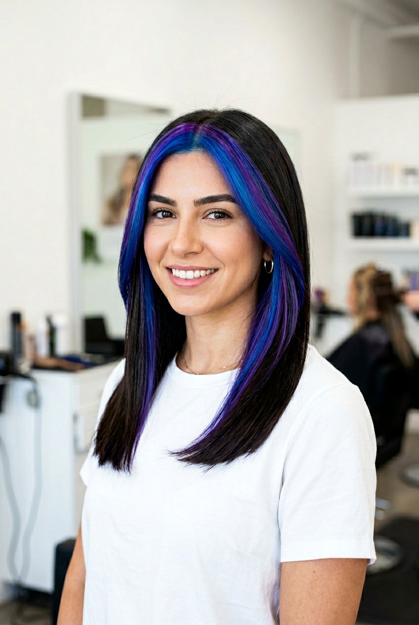 Galaxy Balayage Money Piece On Dark Hair - 20 galaxy balayage on dark hair - 20 galaxy balayage on dark hair