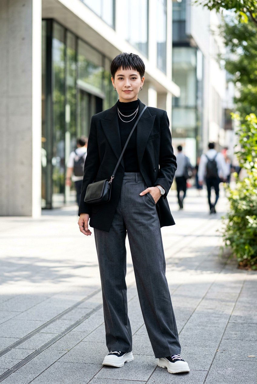 Gamine Pixie With Micro Bangs - 20 gamine pixie haircut - 20 gamine pixie haircut