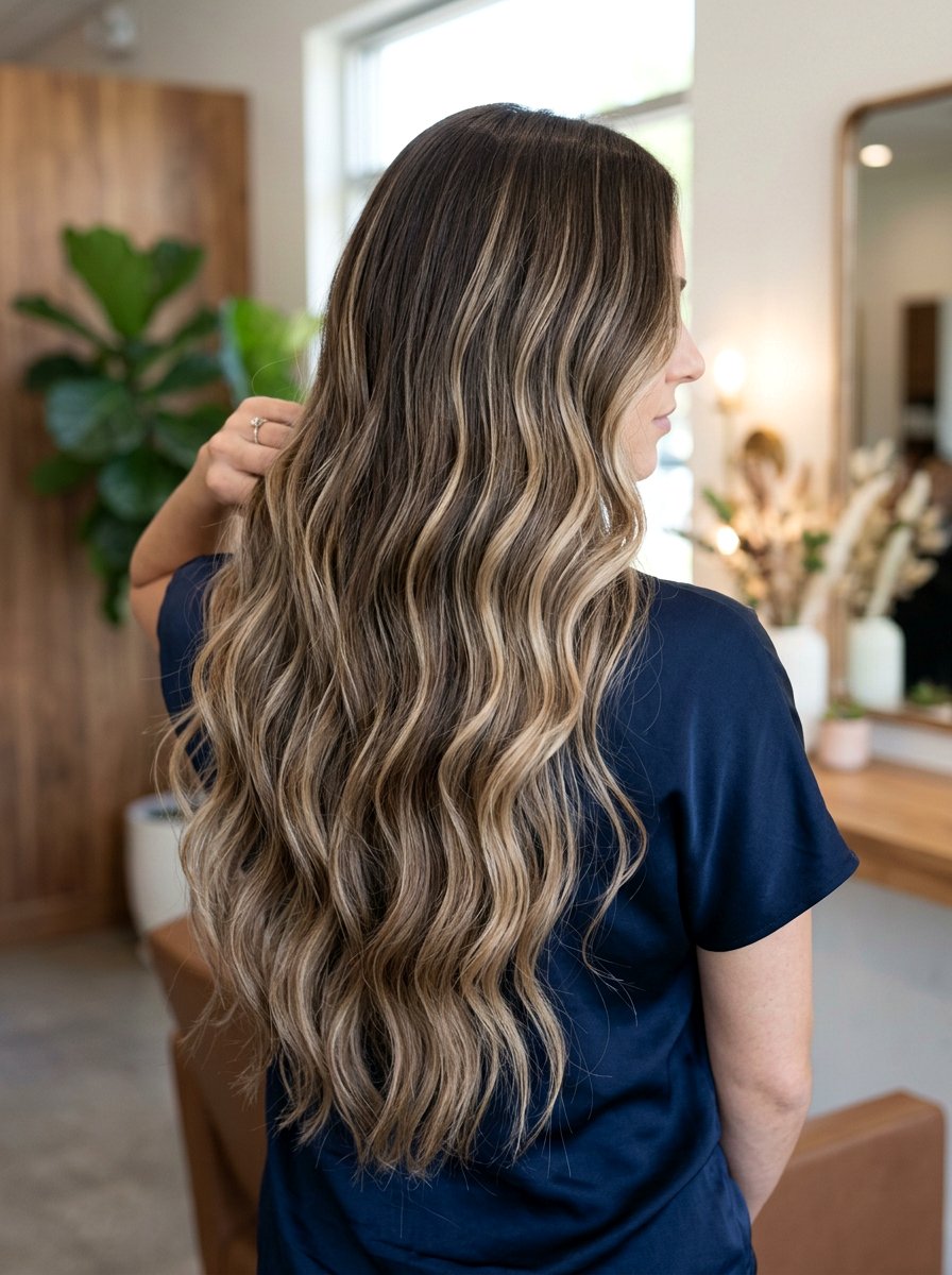 Gentle Balayage for Long Hair - 20 soft balayage for first time highlights