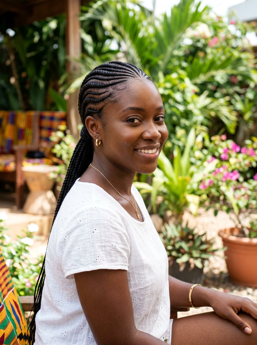 Ghana Braids For Travel - 20 protective braid styles for vacation - 20 protective braid styles for vacation