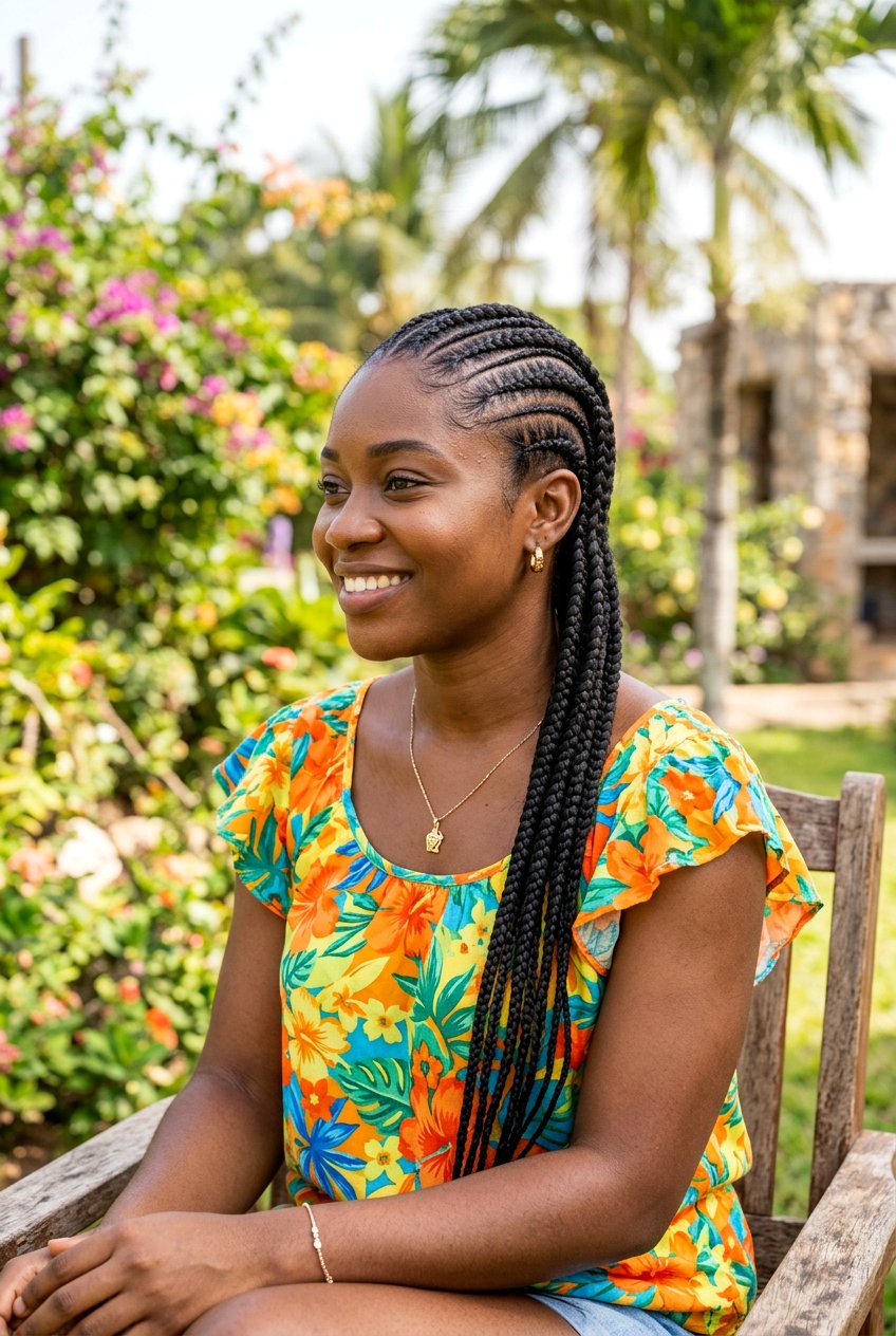 Ghana Braids - 20 black women braid hairstyle ideas - 20 black women braid hairstyle ideas