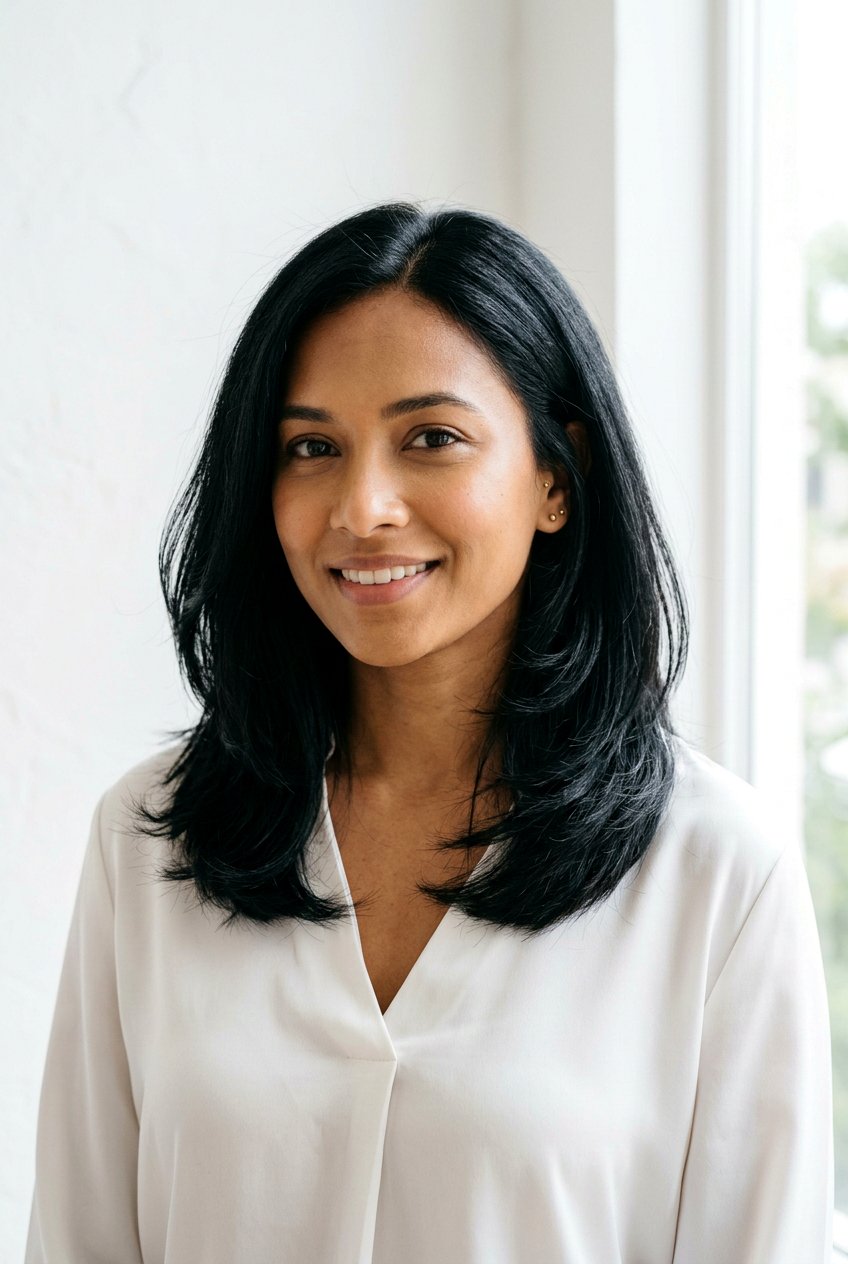 Ghost Layered Haircut - 20 medium haircut to remove bulk from thick hair - 20 medium haircut to remove bulk from thick hair