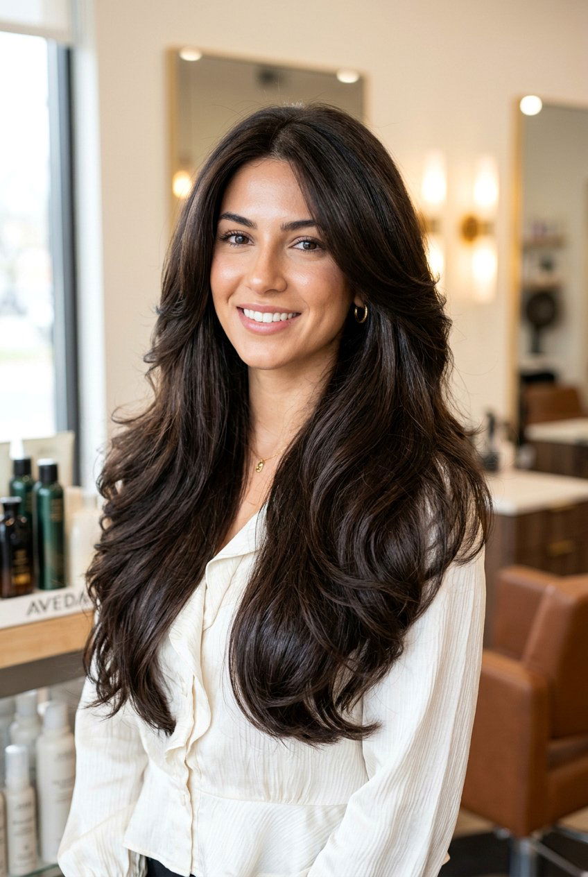 Ghost Layers Blowout For Long Thick Hair - 20 ghost layers for long thick hair - 20 ghost layers for long thick hair