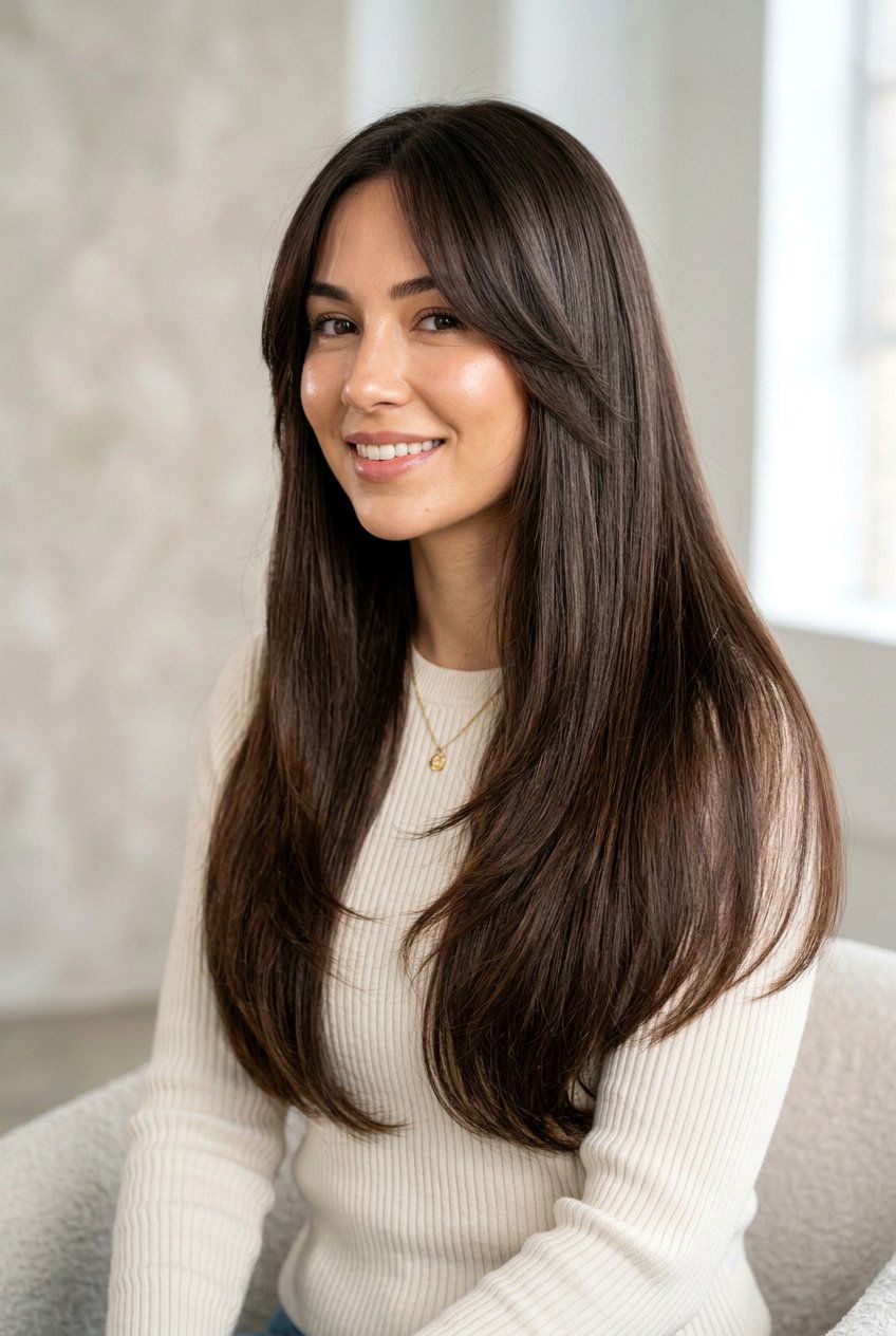 20 Stunning Long Haircuts with Face Framing Layers to Try