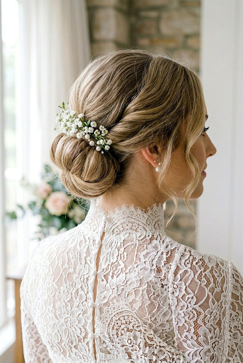 Gibson Tuck Bridal Updo - 20 bridal hairstyle for vintage themed wedding - 20 bridal hairstyle for vintage themed wedding