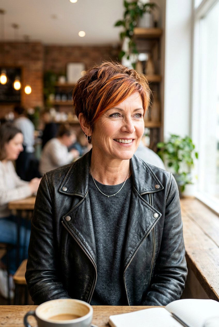 Ginger Auburn Balayage For Short Hair - 20 auburn balayage for women over 50 - 20 auburn balayage for women over 50