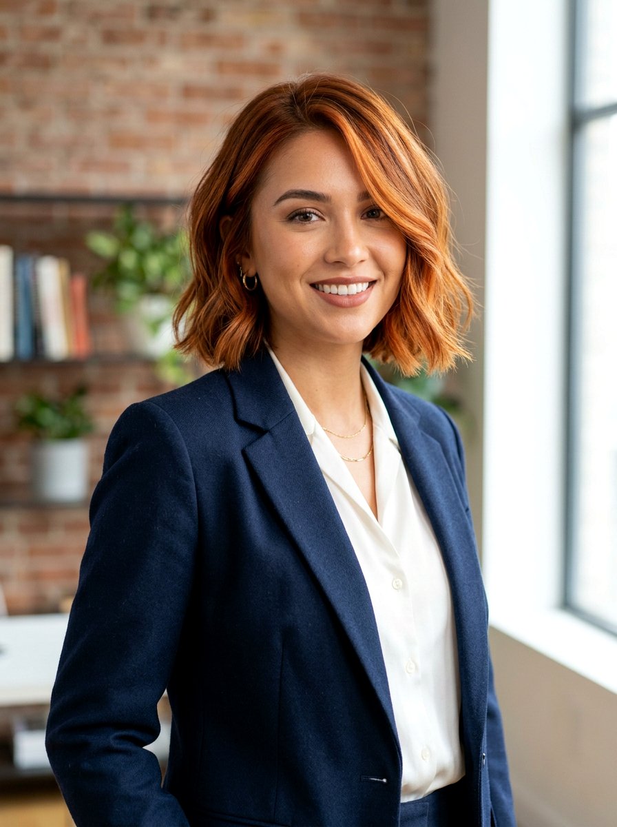 Ginger Balayage Bob - 20 rich ginger balayage - 20 rich ginger balayage