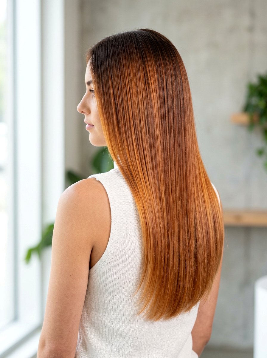 Ginger Balayage On Straight Hair - 20 rich ginger balayage - 20 rich ginger balayage
