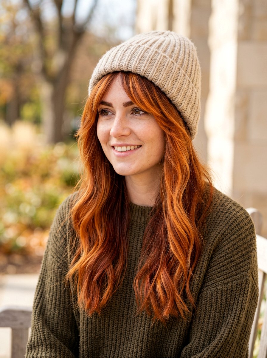 Ginger Balayage With Bangs - 20 rich ginger balayage - 20 rich ginger balayage