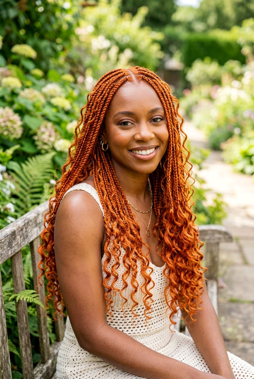Ginger Bohemian Box Braids - 20 bohemian box braids - 20 bohemian box braids