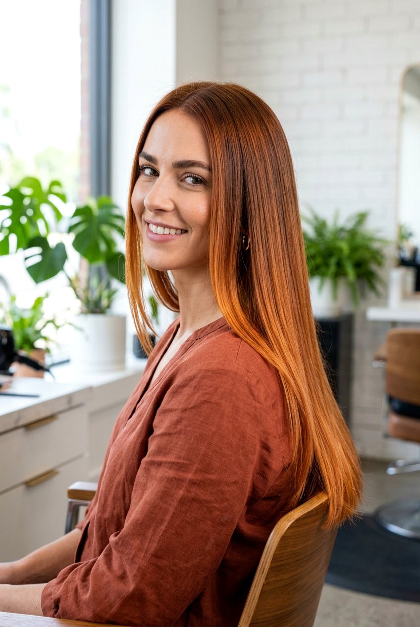 Ginger Copper Balayage on Brown Hair - 20 copper balayage on brown hair - 20 copper balayage on brown hair