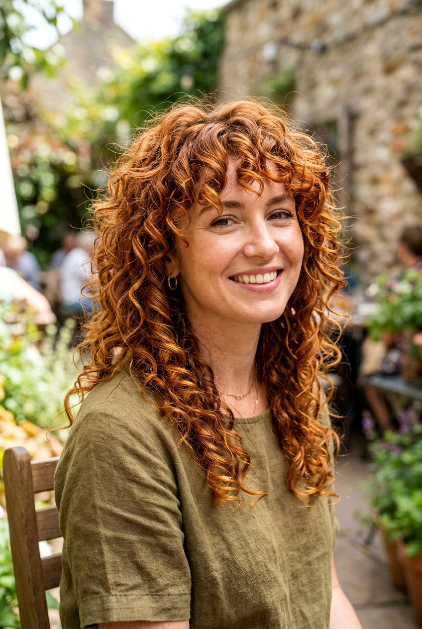 Ginger Curly Shag - 20 curly shag haircut - 20 curly shag haircut