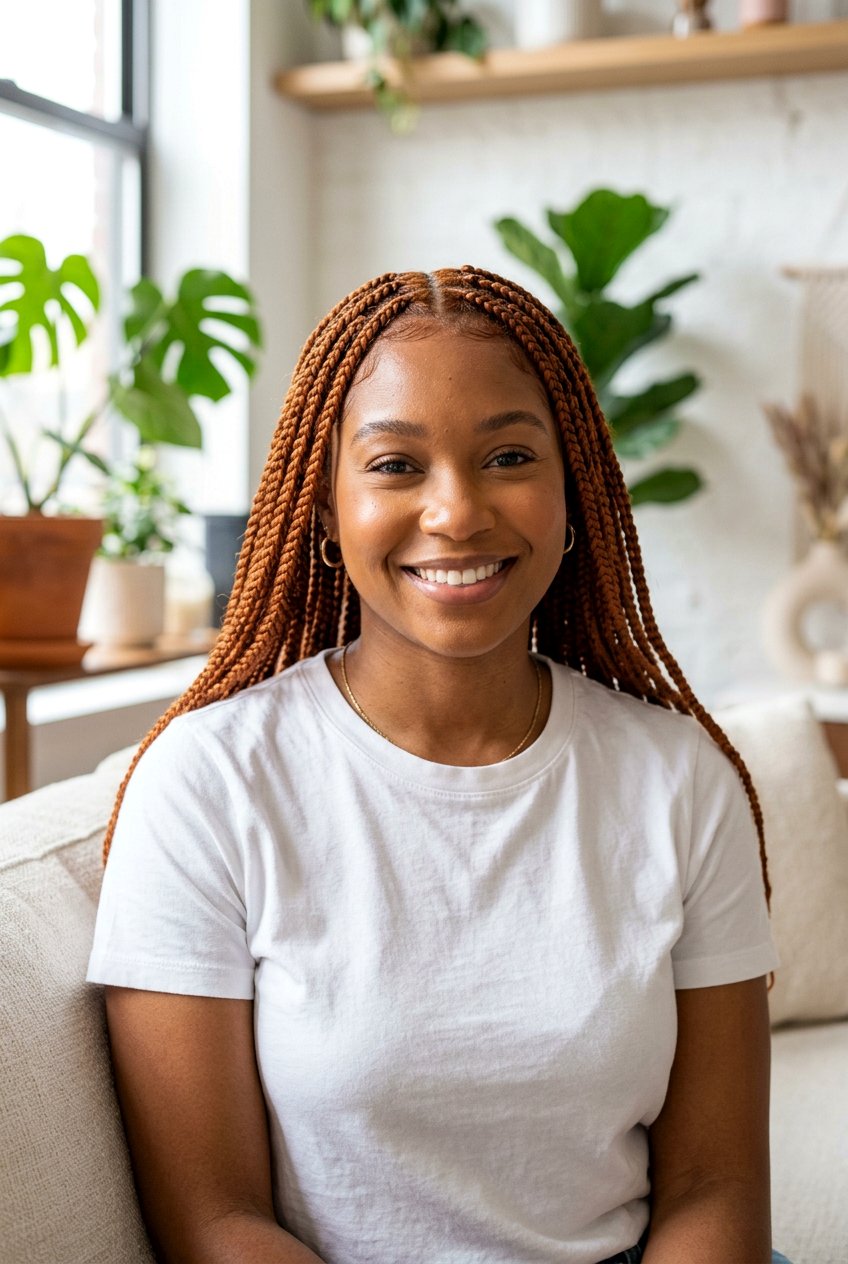 20 Trendy Medium Knotless Braids Styles to Try This Year